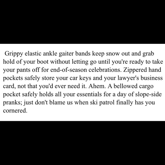 Spyder Mens Troublemaker Ski Snowboard Pants - Picture 5 of 5